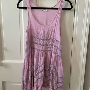 free people purple cover up lace dress